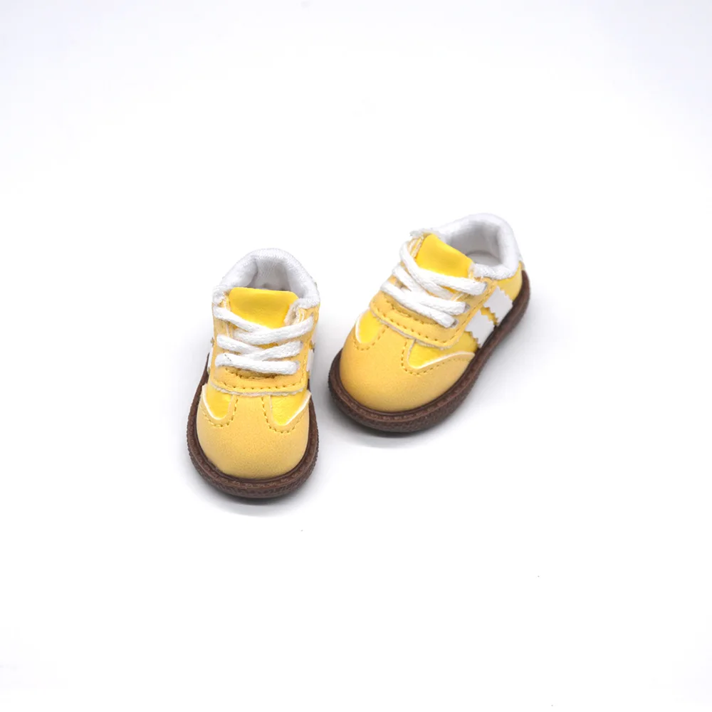 5cm mini Toys Doll Shoes Fits 28-30cm 1/6 BJD YOSD MYOU Stylish Colour Block Casual Shoes Candy-Colored