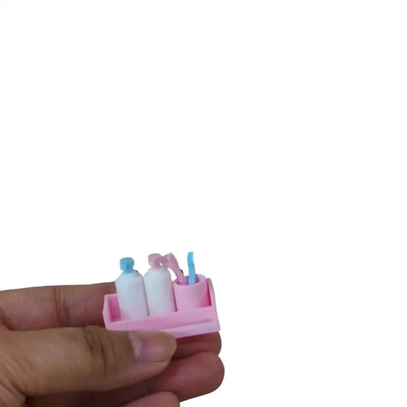 1 Set 1/12 Dollhouse Mini Furniture Accessories Toy Cup Toothpaste Toothbrush