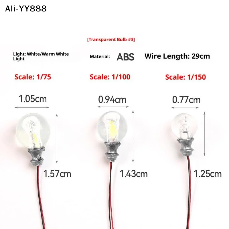 【A】5pcs 3V Miniature Led Lamp Model Lights For 1/87 1/100 1/150 Diy Model Making/Dollhouse Decor/Dioramas Supply/Micro Landscape