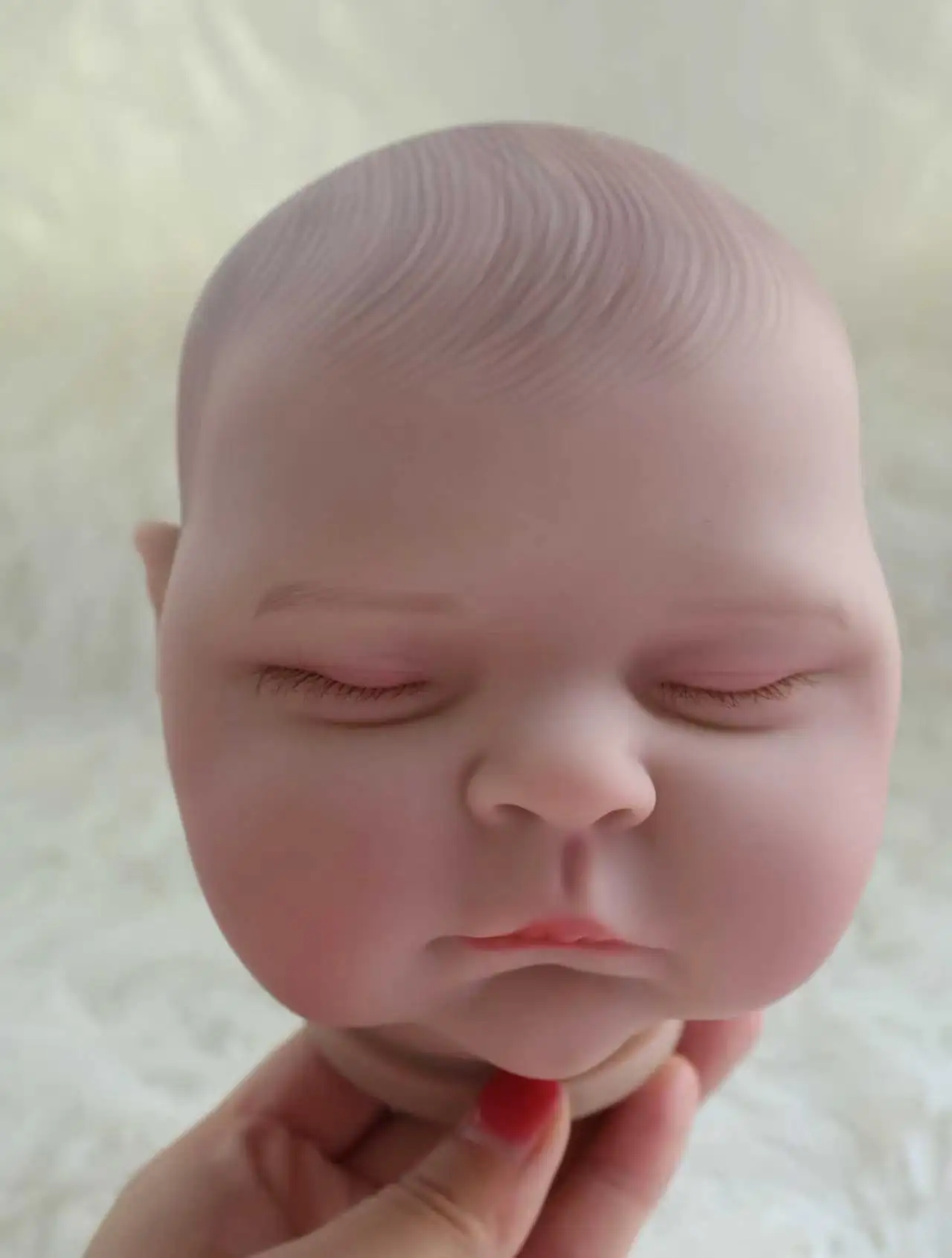 18-inch Resurrection Doll, Unassembled, Hand-Painted Hair, Separate Limbs, Handcrafted Toy