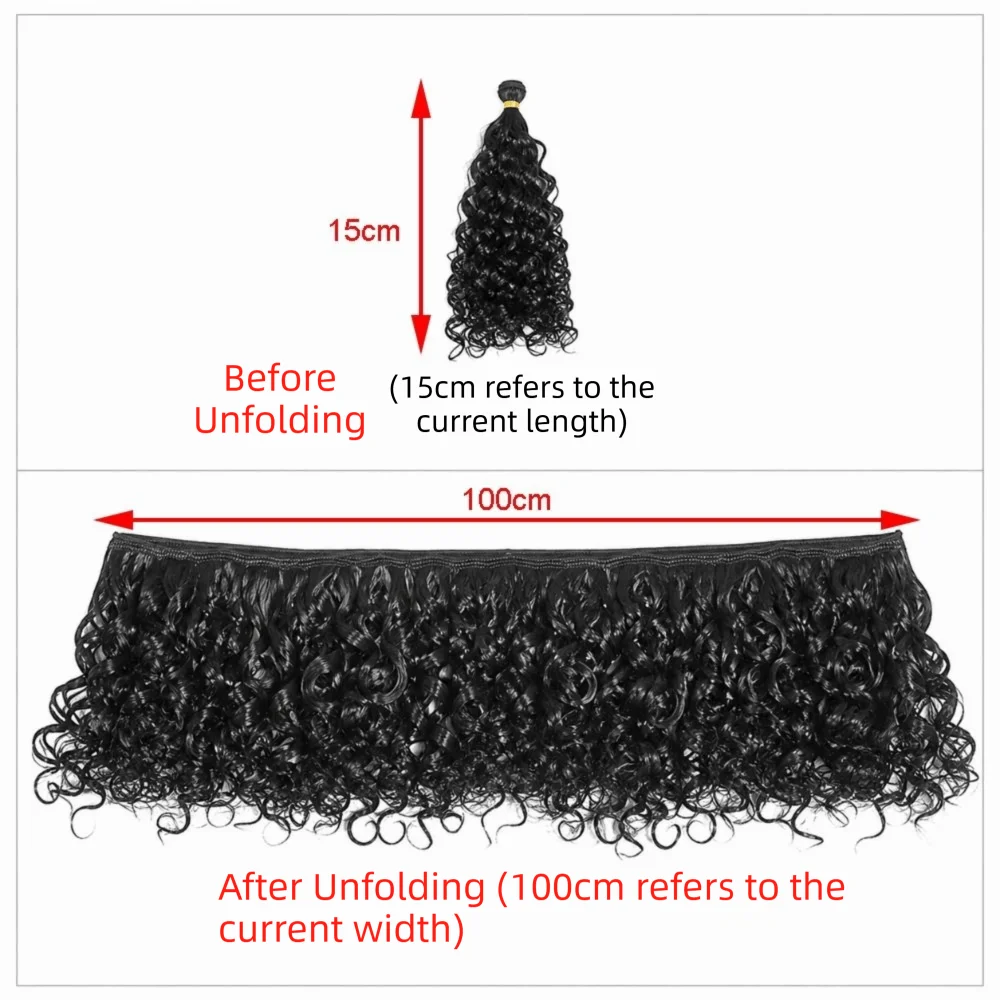 15CM Length Curly Doll Hair Imitation Wool Roll Gradient Color DIY Toy Hair Chemical Fiber Doll Hair Extensions For BJD SD Doll