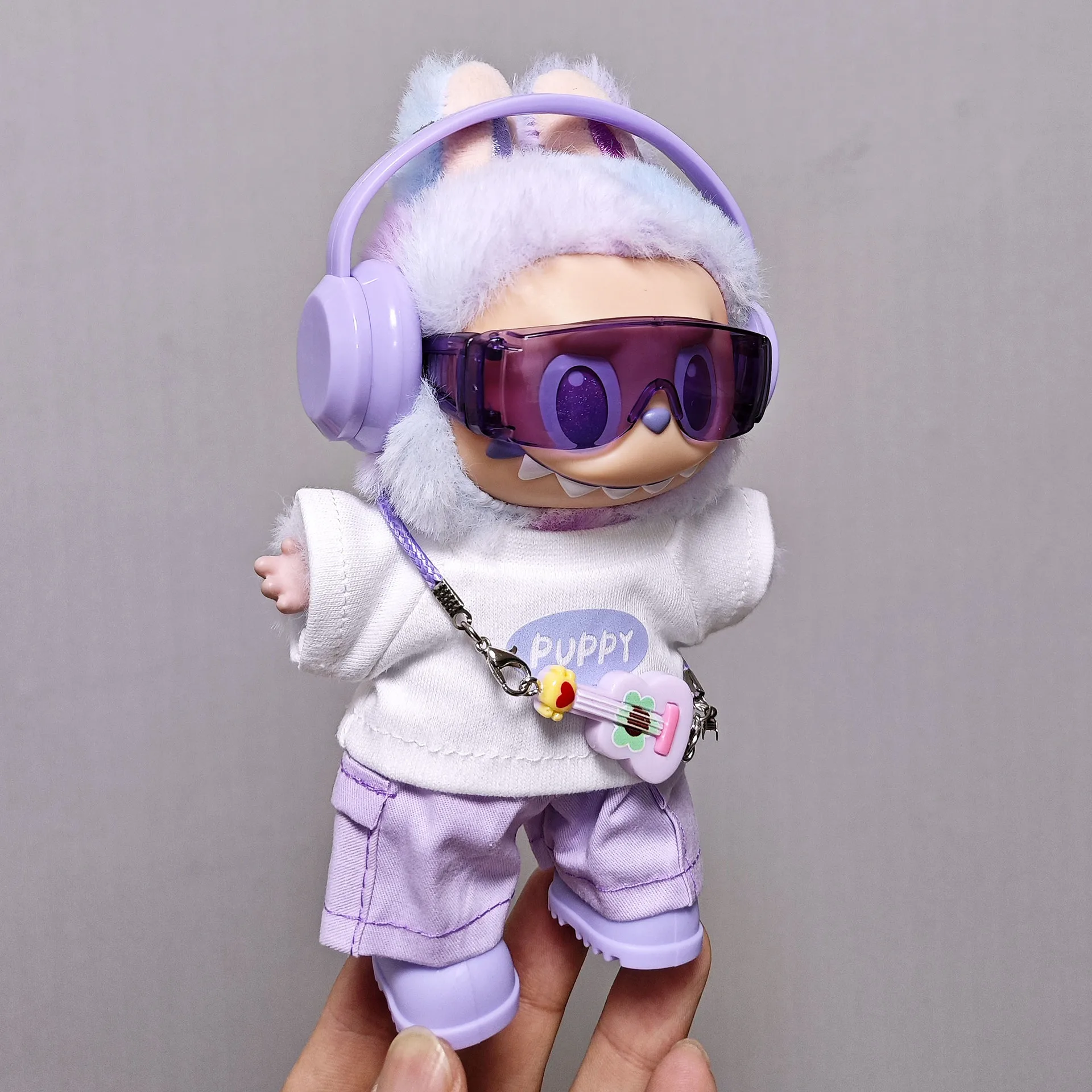 For Labubu Select High-quality Doll Clothing 15-17CM Casual Wear Set - 6-piece Set Labubu Universal Clothing