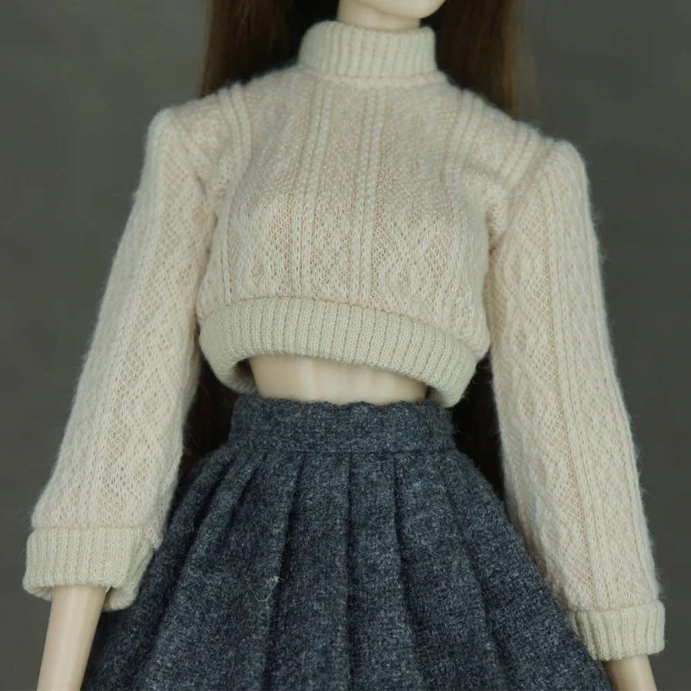 Handmade Doll Knitted Sweater Multicolored Mini 30cm Dolls Casual Dress Kids DIY Gift Toys Doll Accessories Tops for 1/6 Doll