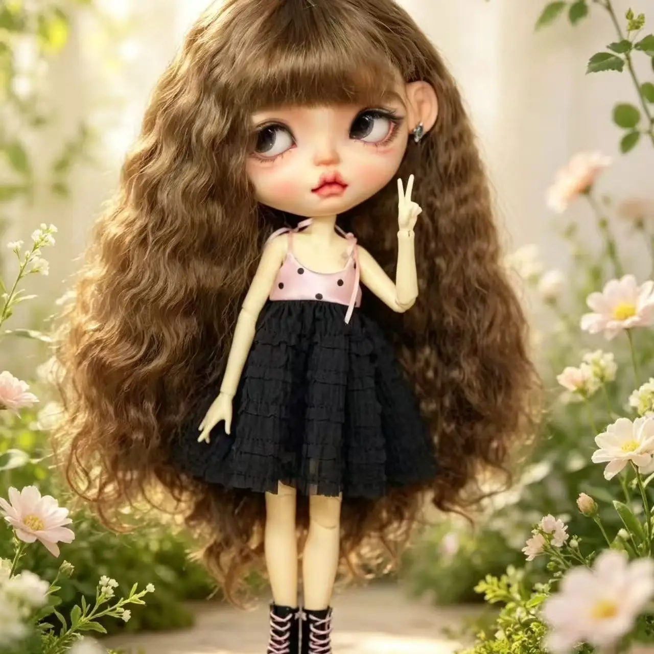 Sweet Cake Princess Slip Doll Dress, Doll Accessories Fits OB22 OB24 OB26 & Blythe Doll, Doll Not Included
