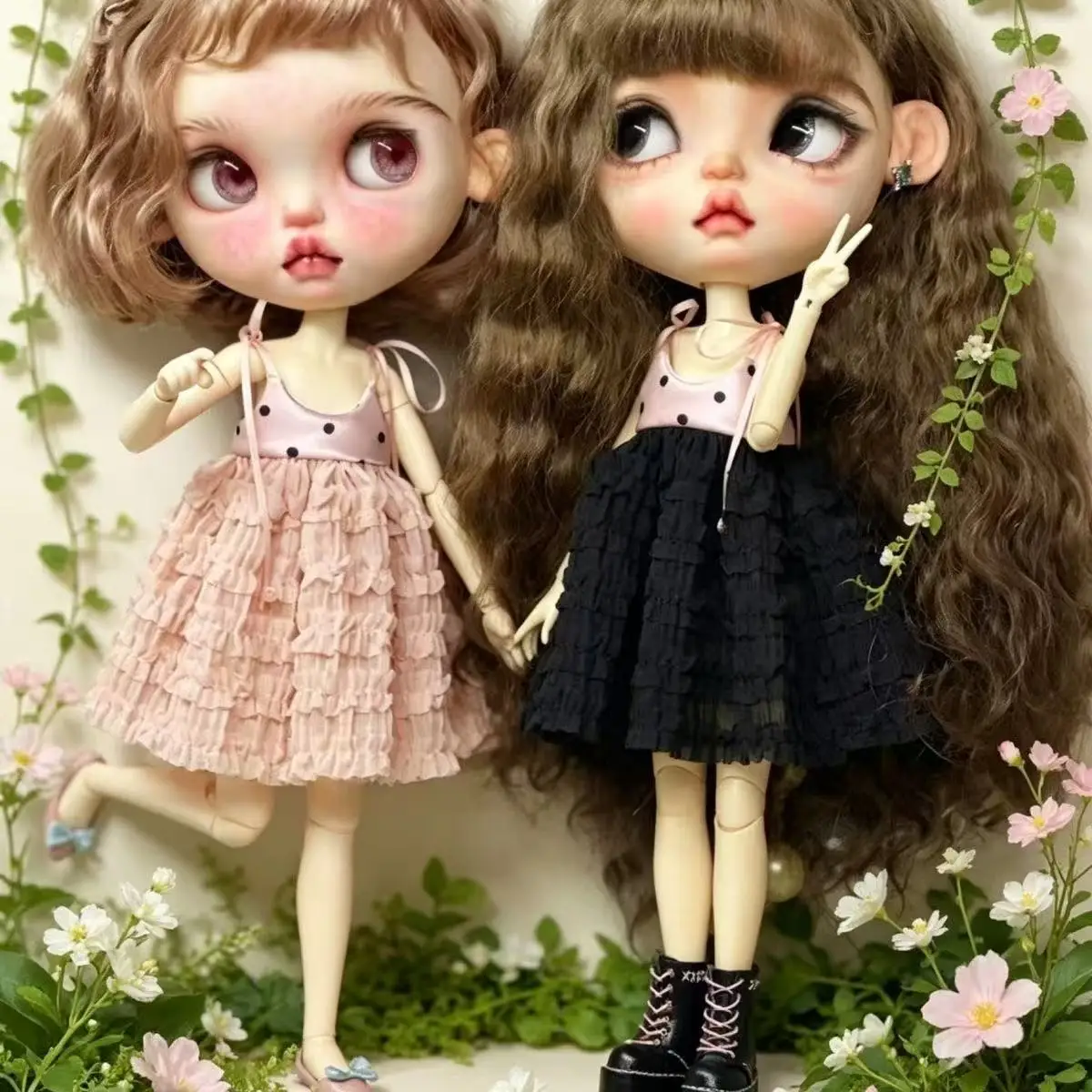 Sweet Cake Princess Slip Doll Dress, Doll Accessories Fits OB22 OB24 OB26 & Blythe Doll, Doll Not Included