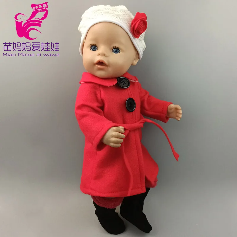 43cm New Born Baby Doll Clothes Hoody Coat for 18 Inch American OG Girl Doll Jacket Children Toys Outfits