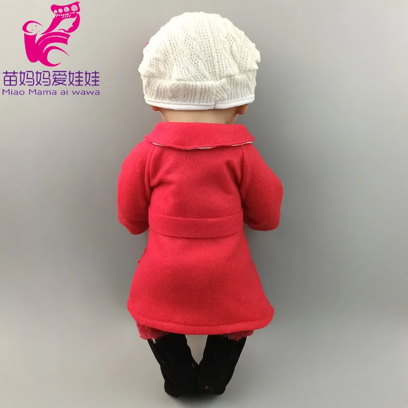 43cm New Born Baby Doll Clothes Hoody Coat for 18 Inch American OG Girl Doll Jacket Children Toys Outfits