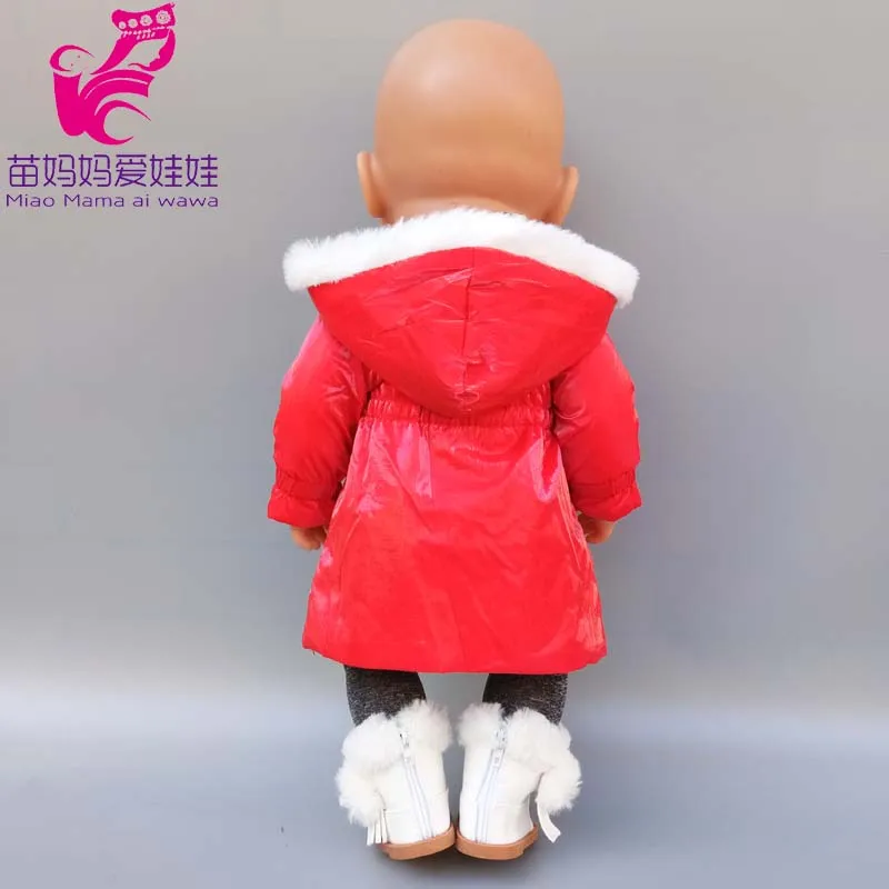 43cm New Born Baby Doll Clothes Hoody Coat for 18 Inch American OG Girl Doll Jacket Children Toys Outfits