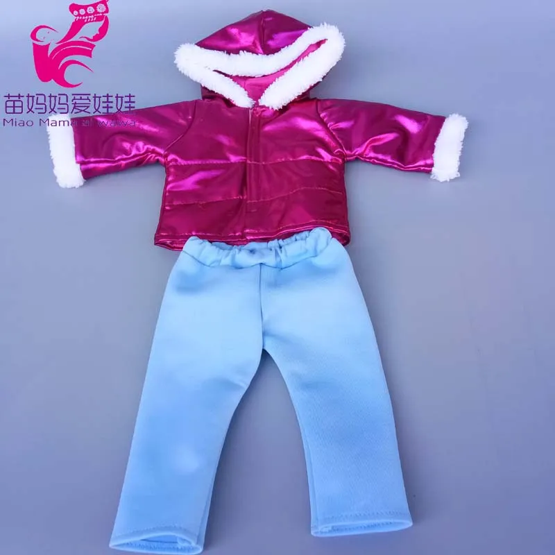 43cm New Born Baby Doll Clothes Hoody Coat for 18 Inch American OG Girl Doll Jacket Children Toys Outfits