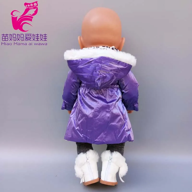 43cm New Born Baby Doll Clothes Hoody Coat for 18 Inch American OG Girl Doll Jacket Children Toys Outfits