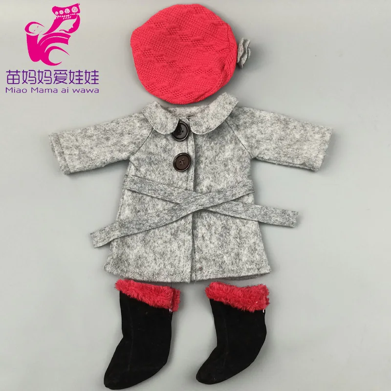 43cm New Born Baby Doll Clothes Hoody Coat for 18 Inch American OG Girl Doll Jacket Children Toys Outfits