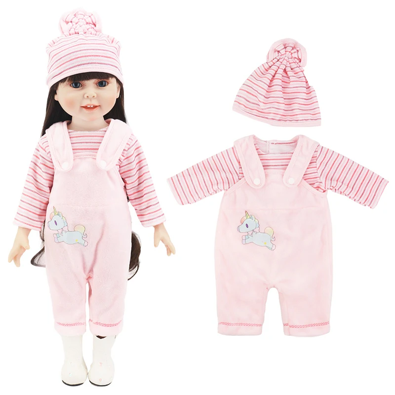 43cm New Born Baby Doll Clothes Hoody Coat for 18 Inch American OG Girl Doll Jacket Children Toys Outfits