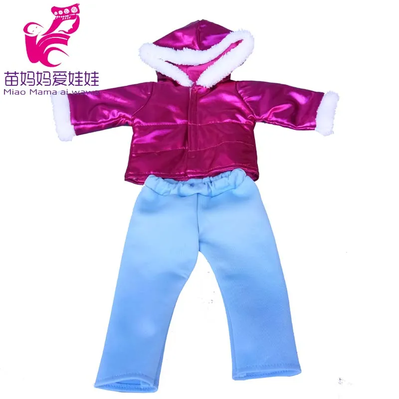 43cm New Born Baby Doll Clothes Hoody Coat for 18 Inch American OG Girl Doll Jacket Children Toys Outfits