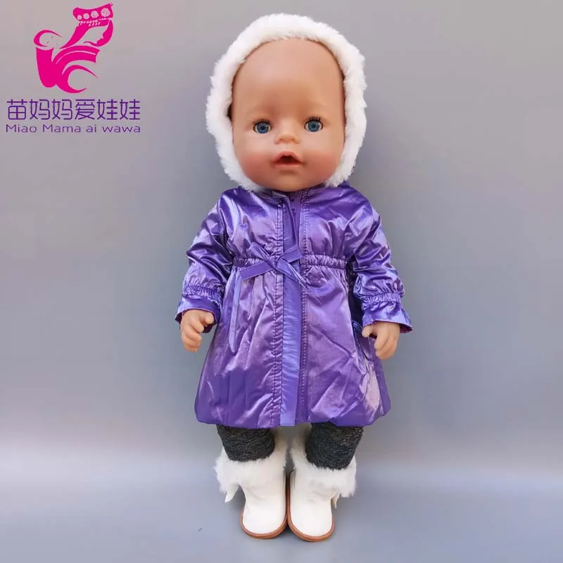 43cm New Born Baby Doll Clothes Hoody Coat for 18 Inch American OG Girl Doll Jacket Children Toys Outfits