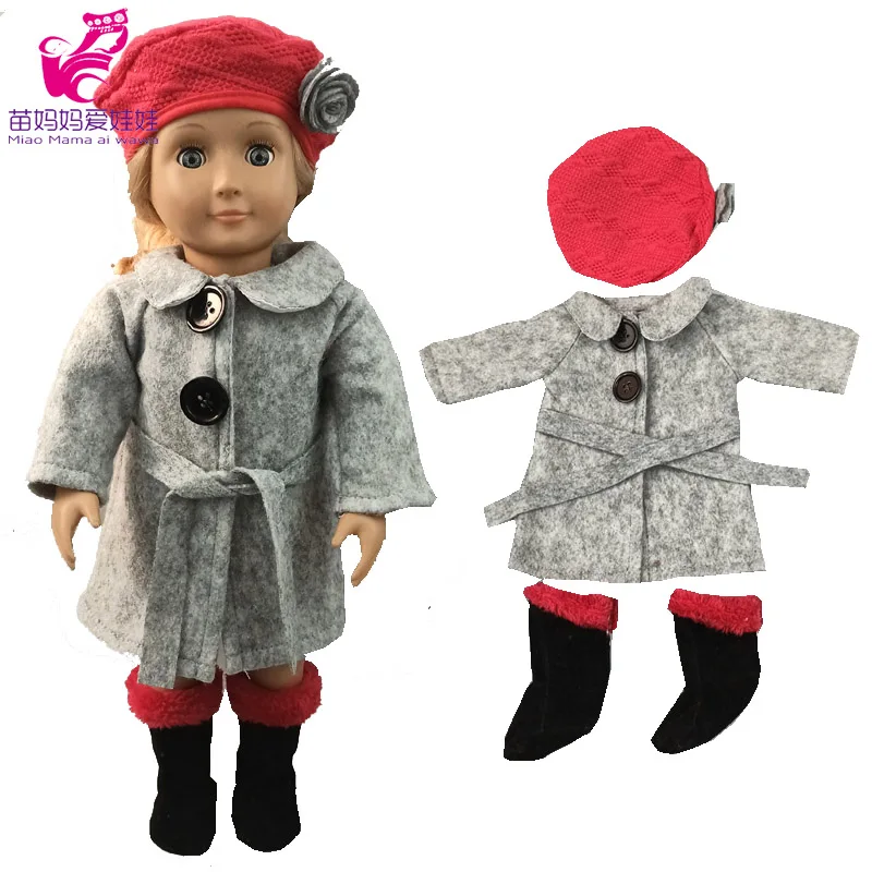 43cm New Born Baby Doll Clothes Hoody Coat for 18 Inch American OG Girl Doll Jacket Children Toys Outfits