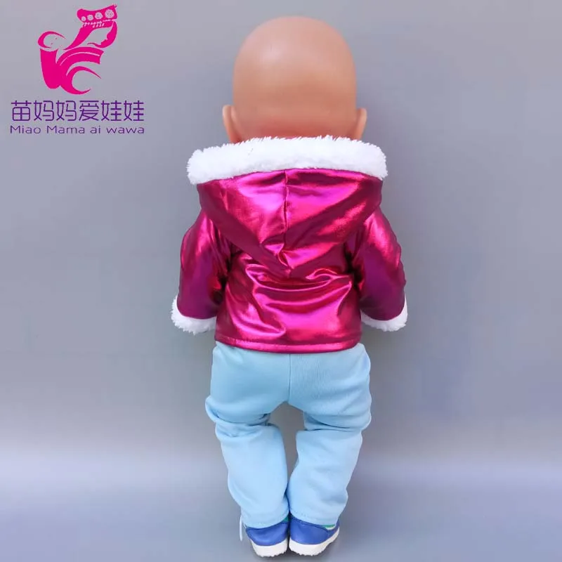 43cm New Born Baby Doll Clothes Hoody Coat for 18 Inch American OG Girl Doll Jacket Children Toys Outfits