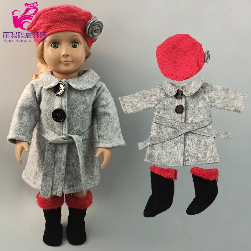 43cm New Born Baby Doll Clothes Hoody Coat for 18 Inch American OG Girl Doll Jacket Children Toys Outfits