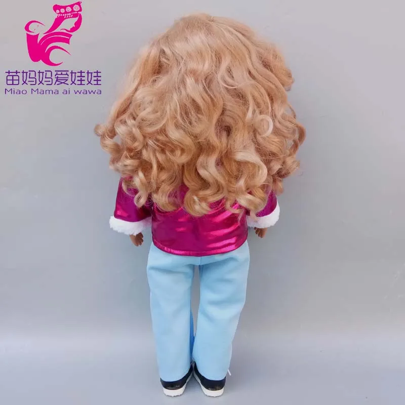 43cm New Born Baby Doll Clothes Hoody Coat for 18 Inch American OG Girl Doll Jacket Children Toys Outfits