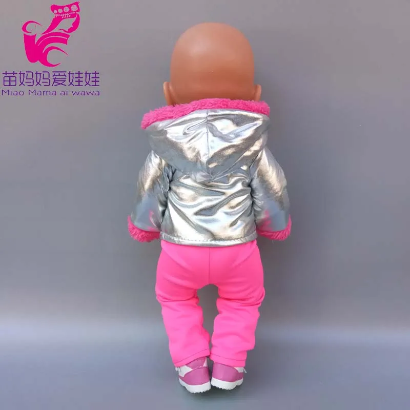 43cm New Born Baby Doll Clothes Hoody Coat for 18 Inch American OG Girl Doll Jacket Children Toys Outfits