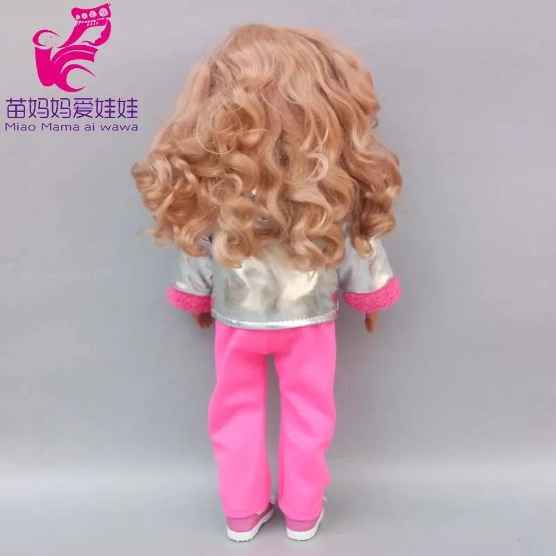 43cm New Born Baby Doll Clothes Hoody Coat for 18 Inch American OG Girl Doll Jacket Children Toys Outfits