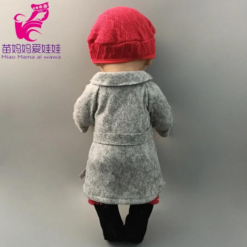 43cm New Born Baby Doll Clothes Hoody Coat for 18 Inch American OG Girl Doll Jacket Children Toys Outfits