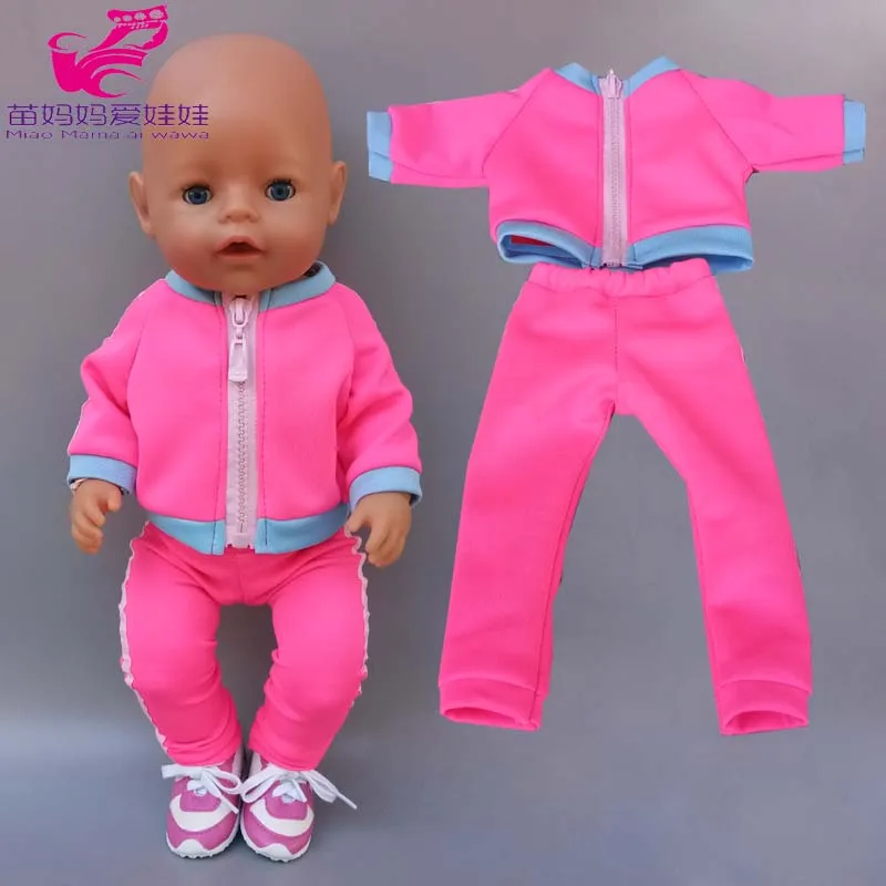 43cm New Born Baby Doll Clothes Hoody Coat for 18 Inch American OG Girl Doll Jacket Children Toys Outfits