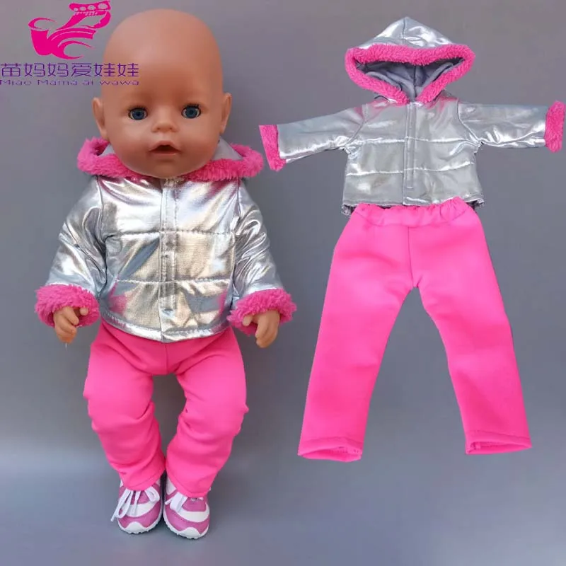 43cm New Born Baby Doll Clothes Hoody Coat for 18 Inch American OG Girl Doll Jacket Children Toys Outfits
