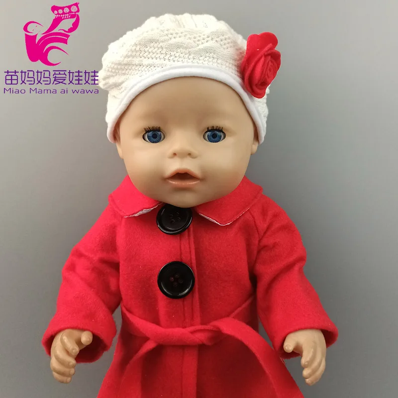 43cm New Born Baby Doll Clothes Hoody Coat for 18 Inch American OG Girl Doll Jacket Children Toys Outfits