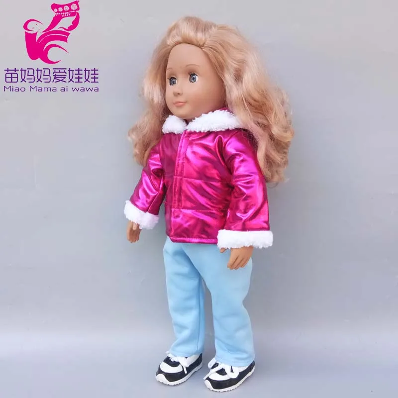43cm New Born Baby Doll Clothes Hoody Coat for 18 Inch American OG Girl Doll Jacket Children Toys Outfits