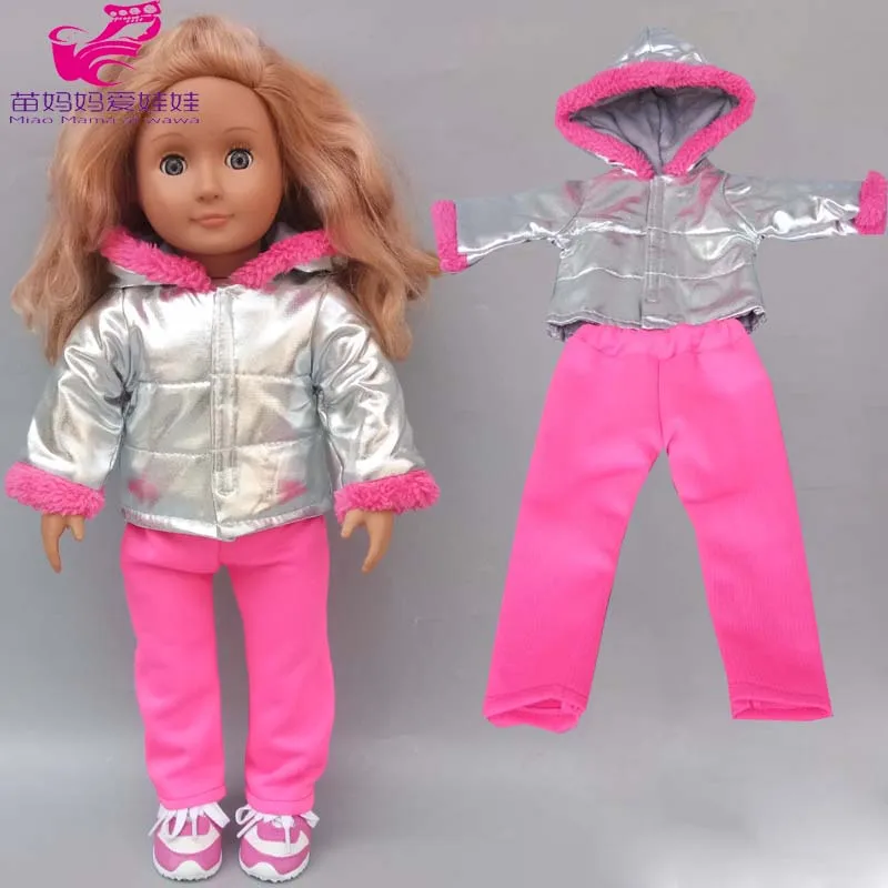 43cm New Born Baby Doll Clothes Hoody Coat for 18 Inch American OG Girl Doll Jacket Children Toys Outfits