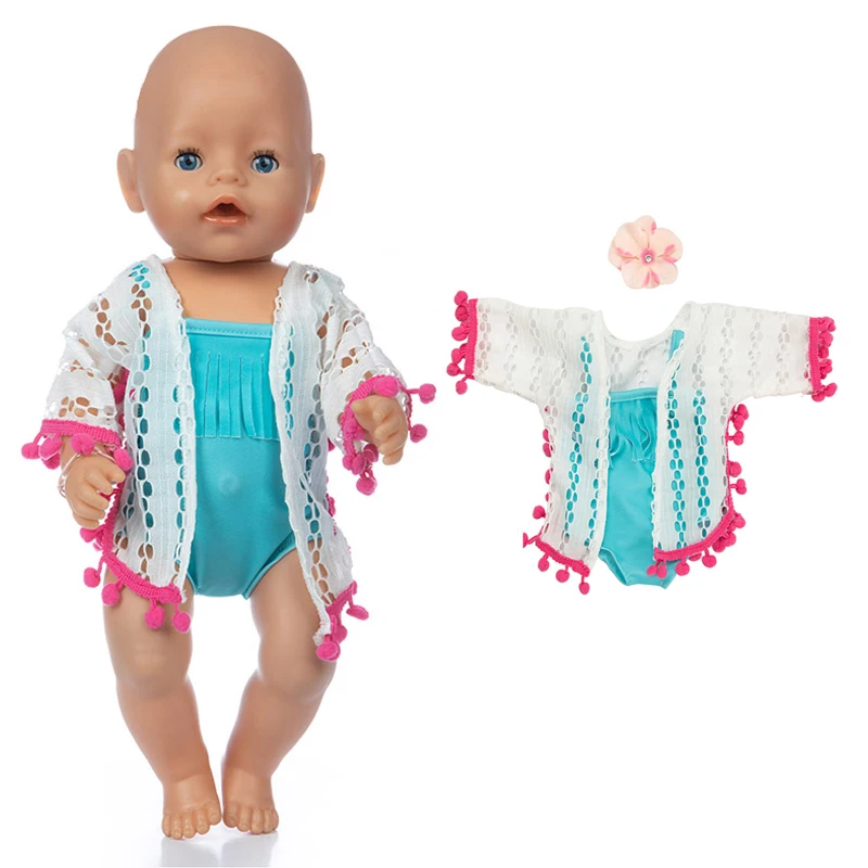 43cm New Born Baby Doll Clothes Hoody Coat for 18 Inch American OG Girl Doll Jacket Children Toys Outfits