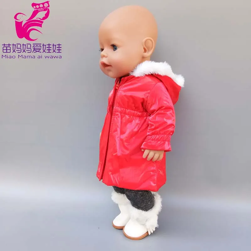43cm New Born Baby Doll Clothes Hoody Coat for 18 Inch American OG Girl Doll Jacket Children Toys Outfits