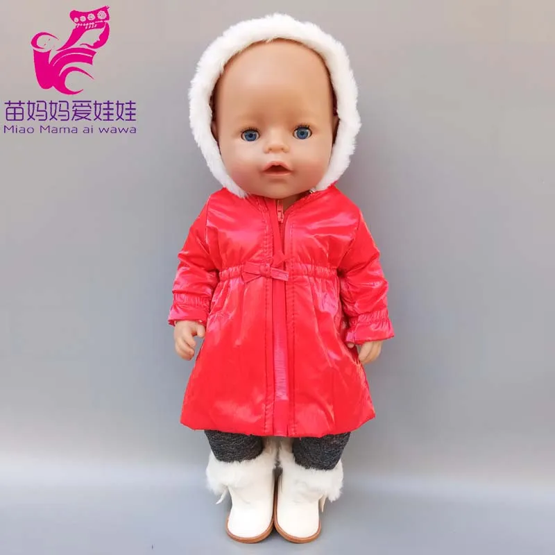 43cm New Born Baby Doll Clothes Hoody Coat for 18 Inch American OG Girl Doll Jacket Children Toys Outfits