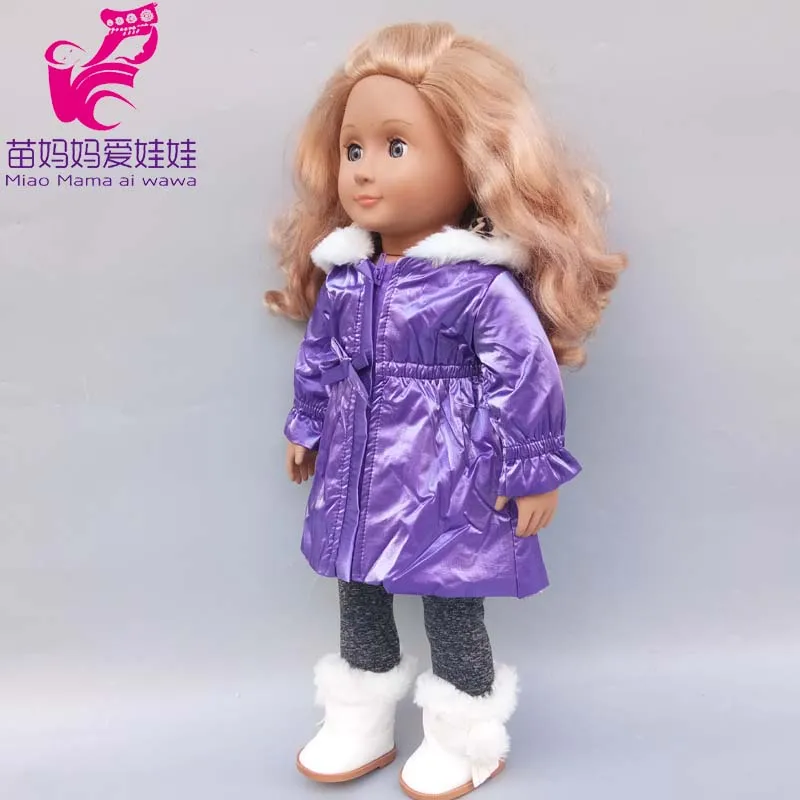 43cm New Born Baby Doll Clothes Hoody Coat for 18 Inch American OG Girl Doll Jacket Children Toys Outfits