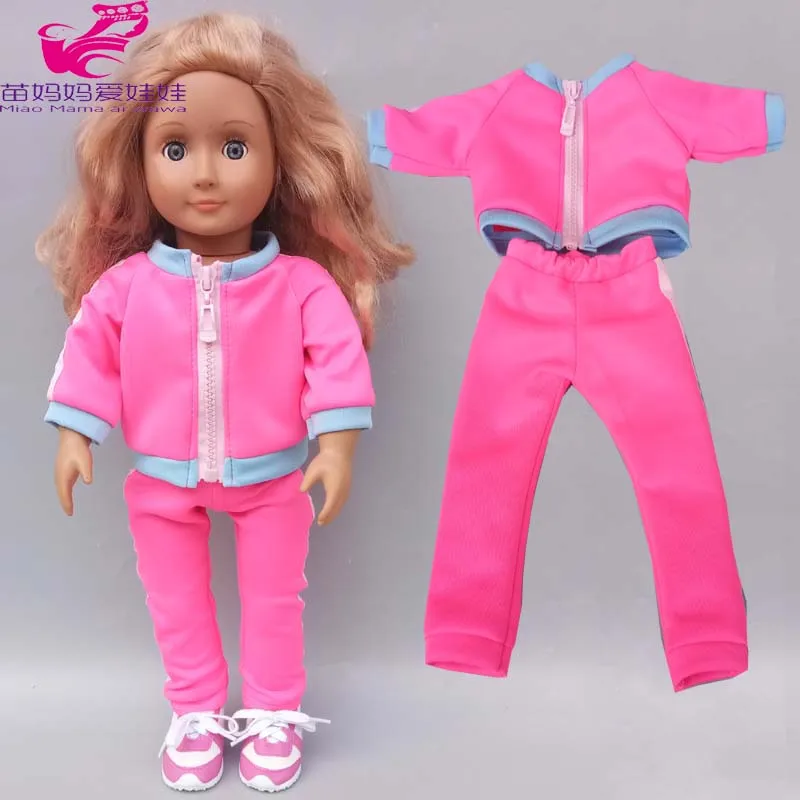 43cm New Born Baby Doll Clothes Hoody Coat for 18 Inch American OG Girl Doll Jacket Children Toys Outfits