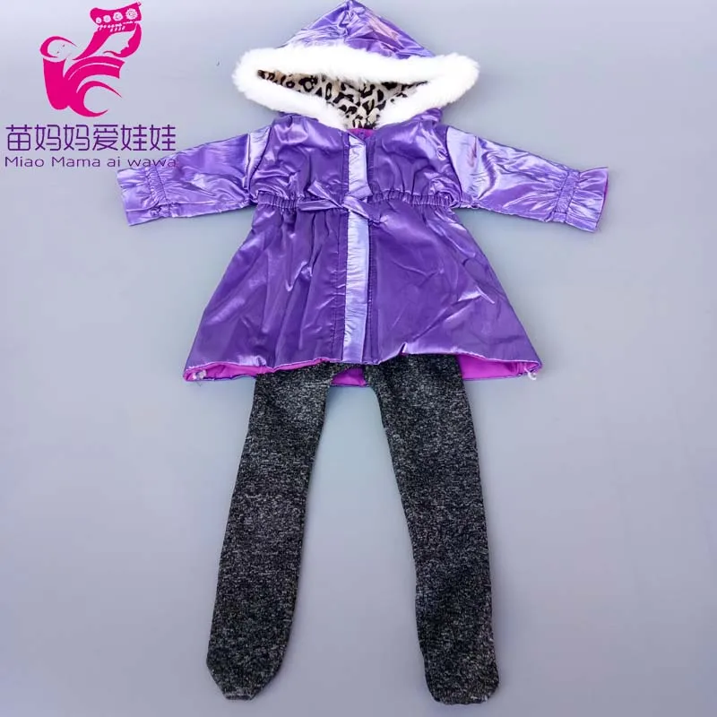 43cm New Born Baby Doll Clothes Hoody Coat for 18 Inch American OG Girl Doll Jacket Children Toys Outfits
