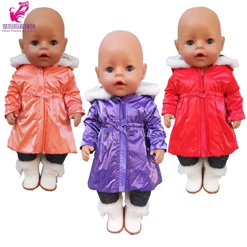 43cm New Born Baby Doll Clothes Hoody Coat for 18 Inch American OG Girl Doll Jacket Children Toys Outfits