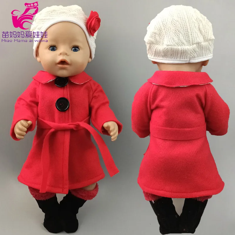 43cm New Born Baby Doll Clothes Hoody Coat for 18 Inch American OG Girl Doll Jacket Children Toys Outfits
