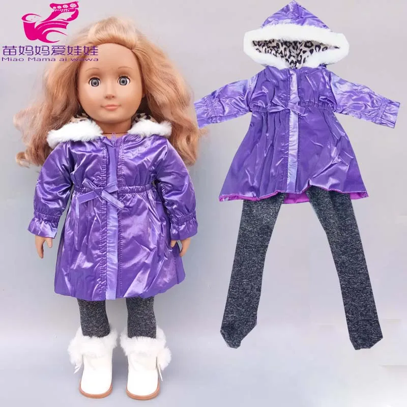 43cm New Born Baby Doll Clothes Hoody Coat for 18 Inch American OG Girl Doll Jacket Children Toys Outfits