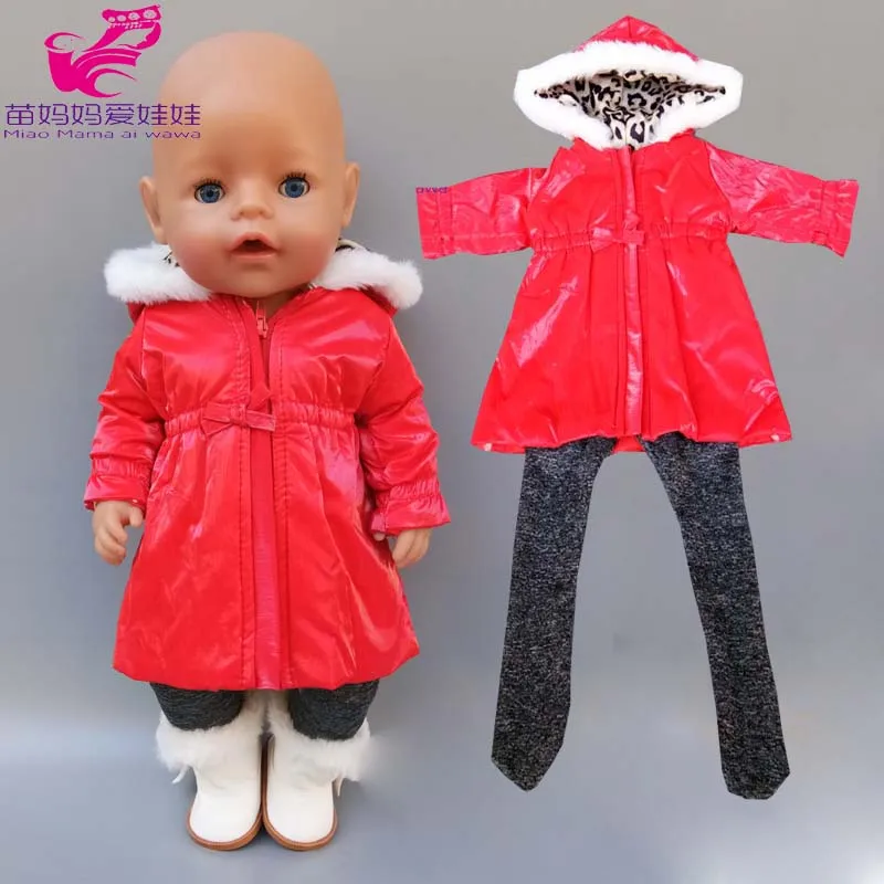 43cm New Born Baby Doll Clothes Hoody Coat for 18 Inch American OG Girl Doll Jacket Children Toys Outfits