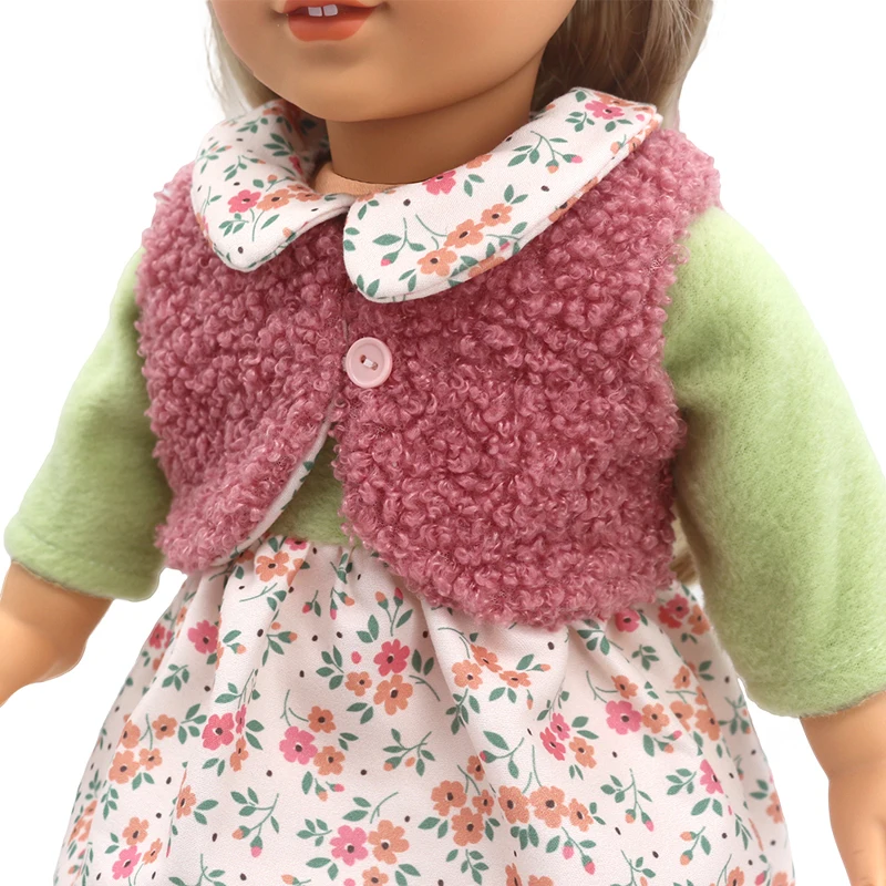 43cm New Born Baby Doll Clothes Hoody Coat for 18 Inch American OG Girl Doll Jacket Children Toys Outfits