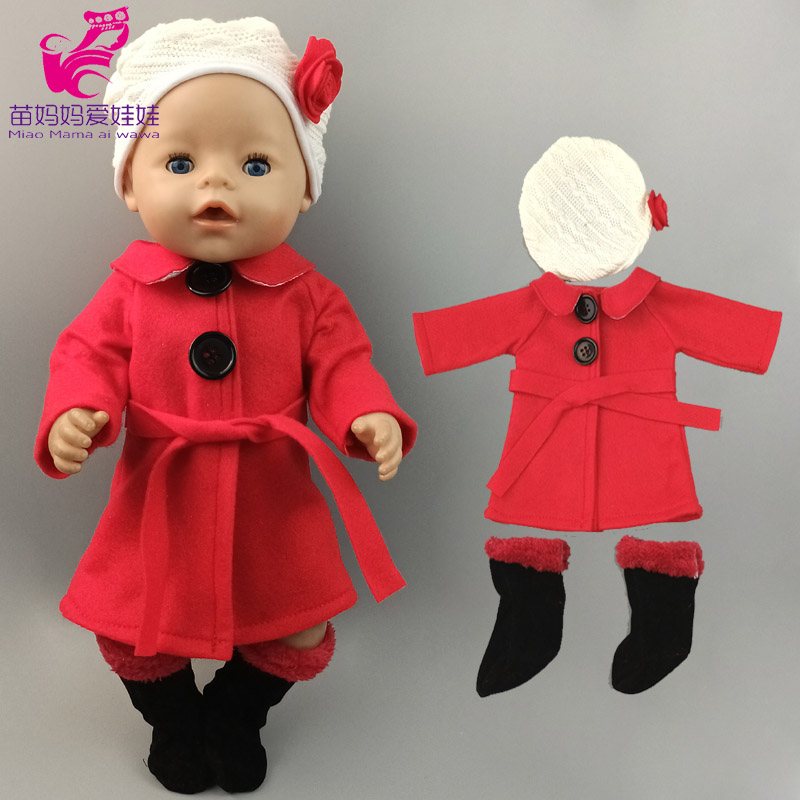 43cm New Born Baby Doll Clothes Hoody Coat for 18 Inch American OG Girl Doll Jacket Children Toys Outfits