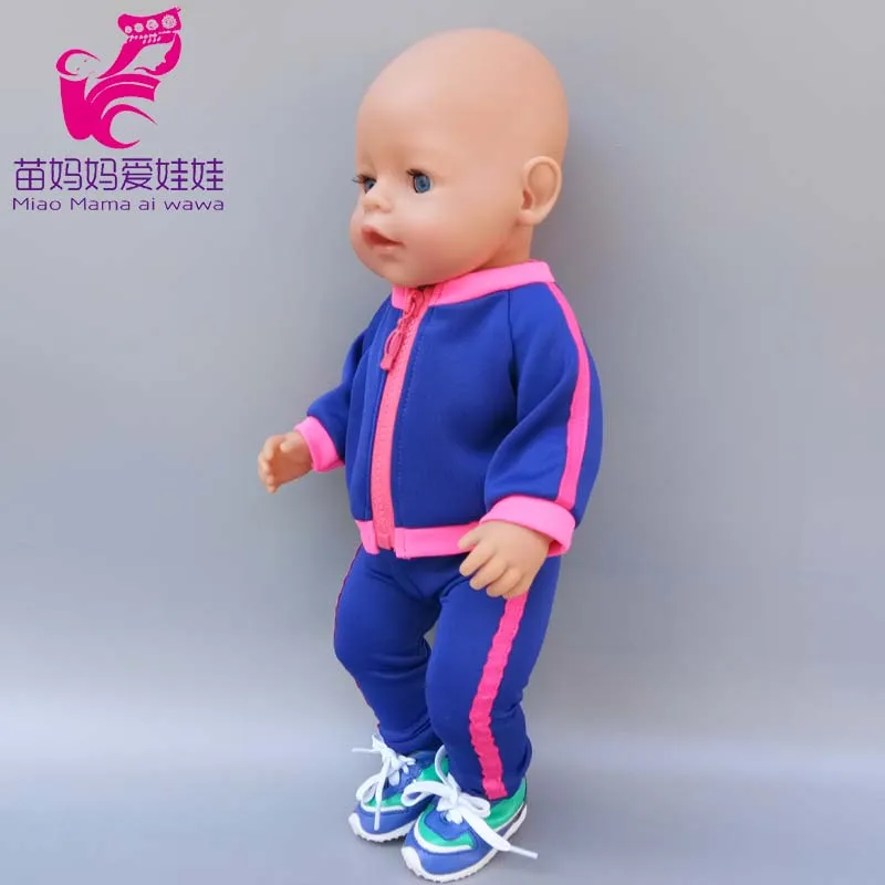 43cm New Born Baby Doll Clothes Hoody Coat for 18 Inch American OG Girl Doll Jacket Children Toys Outfits