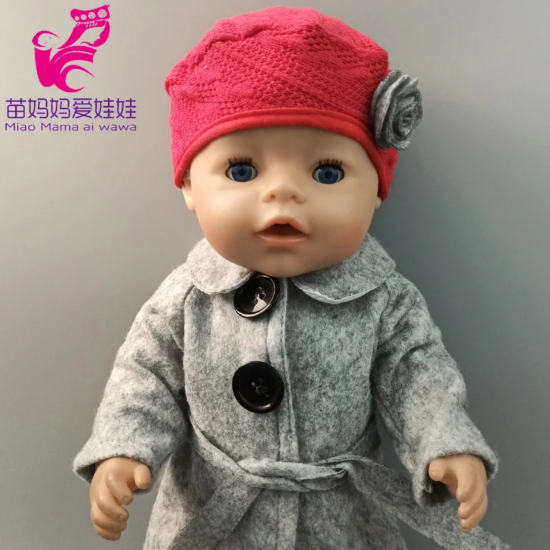 43cm New Born Baby Doll Clothes Hoody Coat for 18 Inch American OG Girl Doll Jacket Children Toys Outfits