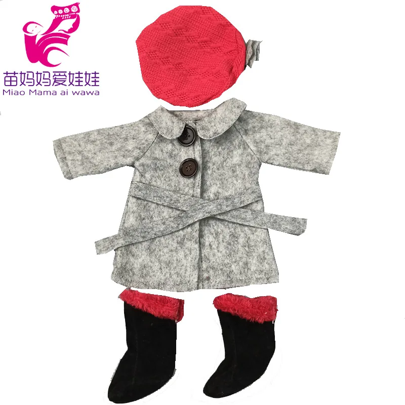 43cm New Born Baby Doll Clothes Hoody Coat for 18 Inch American OG Girl Doll Jacket Children Toys Outfits