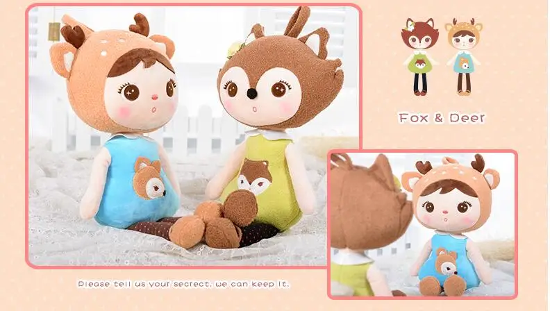 49cm Metoo Doll Plush Sweet Cute Lovely Stuffed Kids Toys for Girls Birthday Christmas Gift Cute Girl Keppel Baby Doll Panda