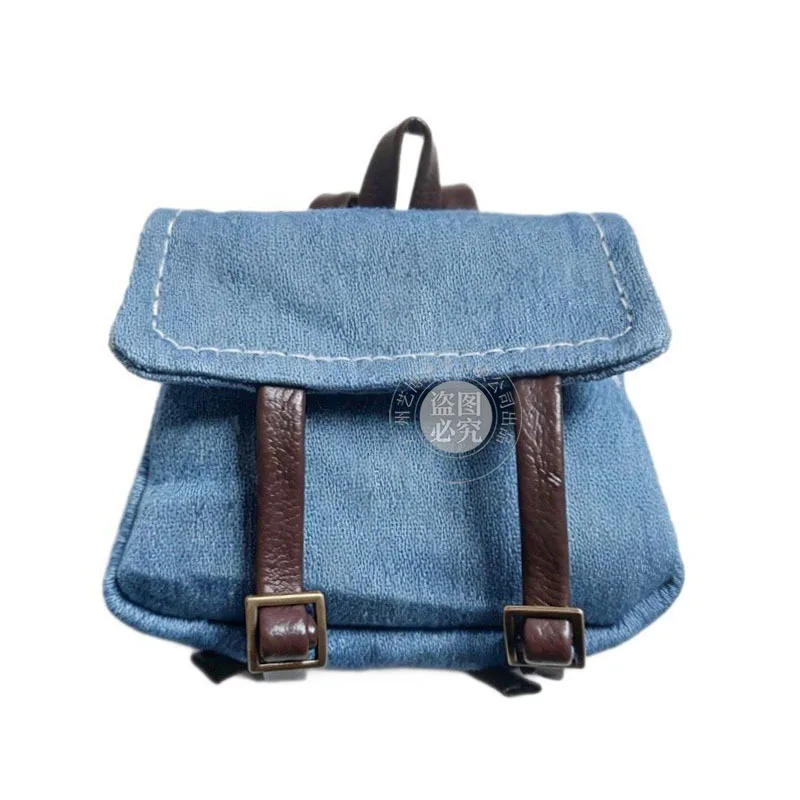 1/6 Doll Clothes Accessories Fashion Retro Casual Denim Backpack Versatile Rucksack For 30cm FR Babi Supermodel Doll Dress Up
