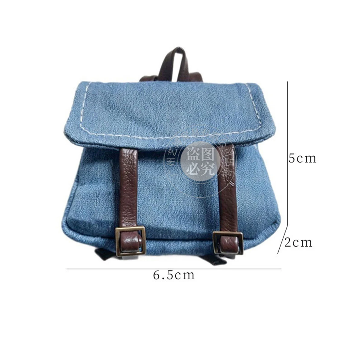 1/6 Doll Clothes Accessories Fashion Retro Casual Denim Backpack Versatile Rucksack For 30cm FR Babi Supermodel Doll Dress Up