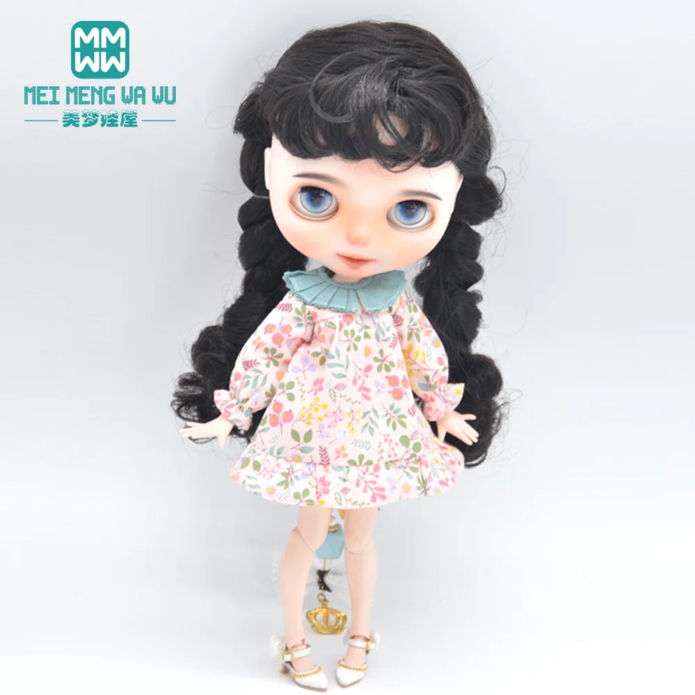 1pcs Blyth Doll Clothes Retro Dress, Plaid Skirt, Striped Lace Skirt for Blyth Azone OB23 OB24 1/6 Doll Accessories