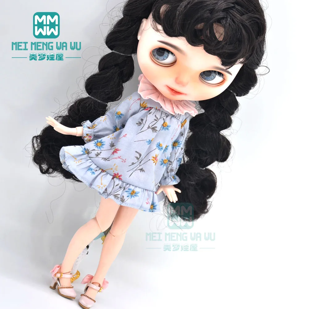 1pcs Blyth Doll Clothes Retro Dress, Plaid Skirt, Striped Lace Skirt for Blyth Azone OB23 OB24 1/6 Doll Accessories